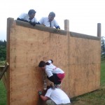 Climbing the wall at the power to play 2010