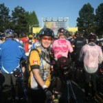 Janet at the Ride to conquer cancer