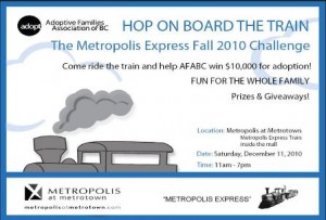Hop on Board the Train poster