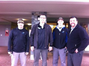 Accent Inn Kelowna Team Members "growing one" for Movember