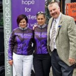 John Espley with Robin & Cindy of the Cycle of Hope