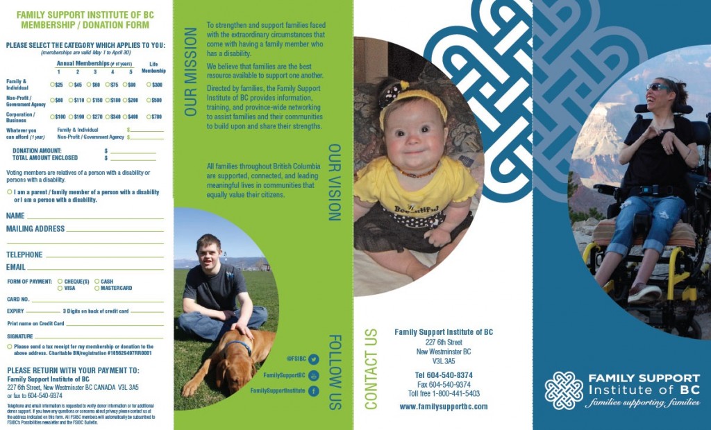 Family Support Institute of BC 2015 Brochure