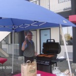 Manning the BBQ in Victoria for Power to Be