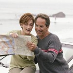 picture of a couple holding a map