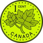 1 cent Canadian coin