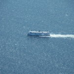 BC Ferry from a Harbour Air float Plane on the way to Vancouver Airport