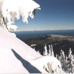 View from Vancouver Island in Winter by John Espley