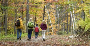 family hiking